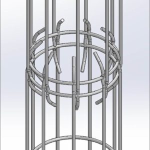 Замковое соединение каркаса элемента фильтровального